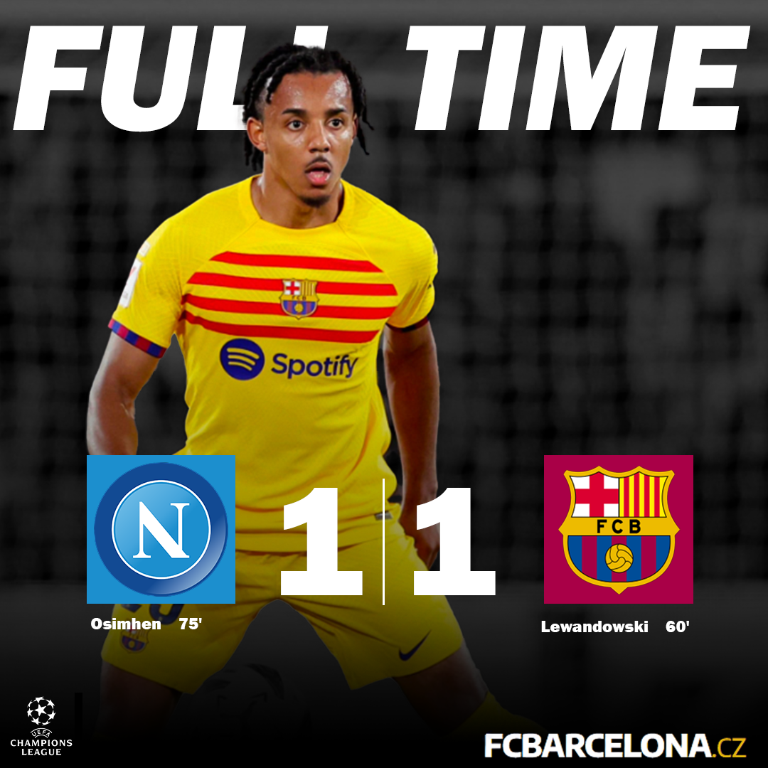 SSC Neapol 1:1 FC Barcelona 