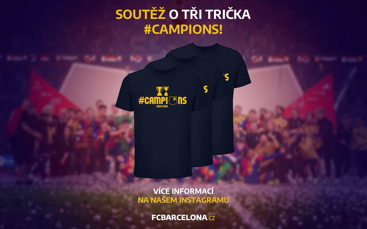 Soutěž o tři trička #CAMPIONS!