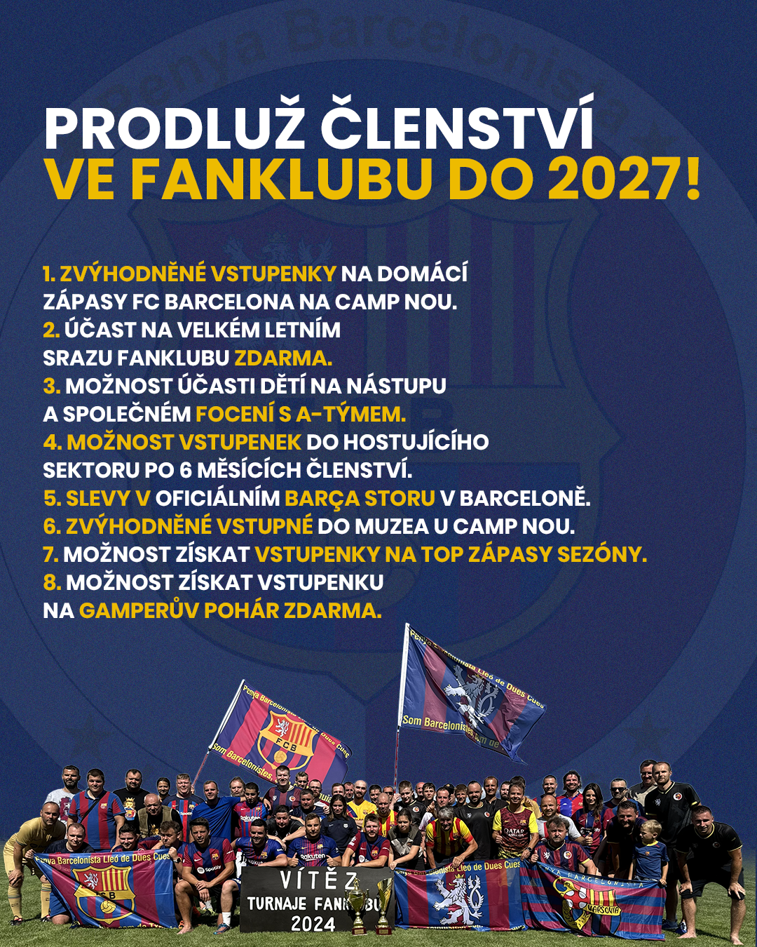 Prodloužení členství na rok 2027