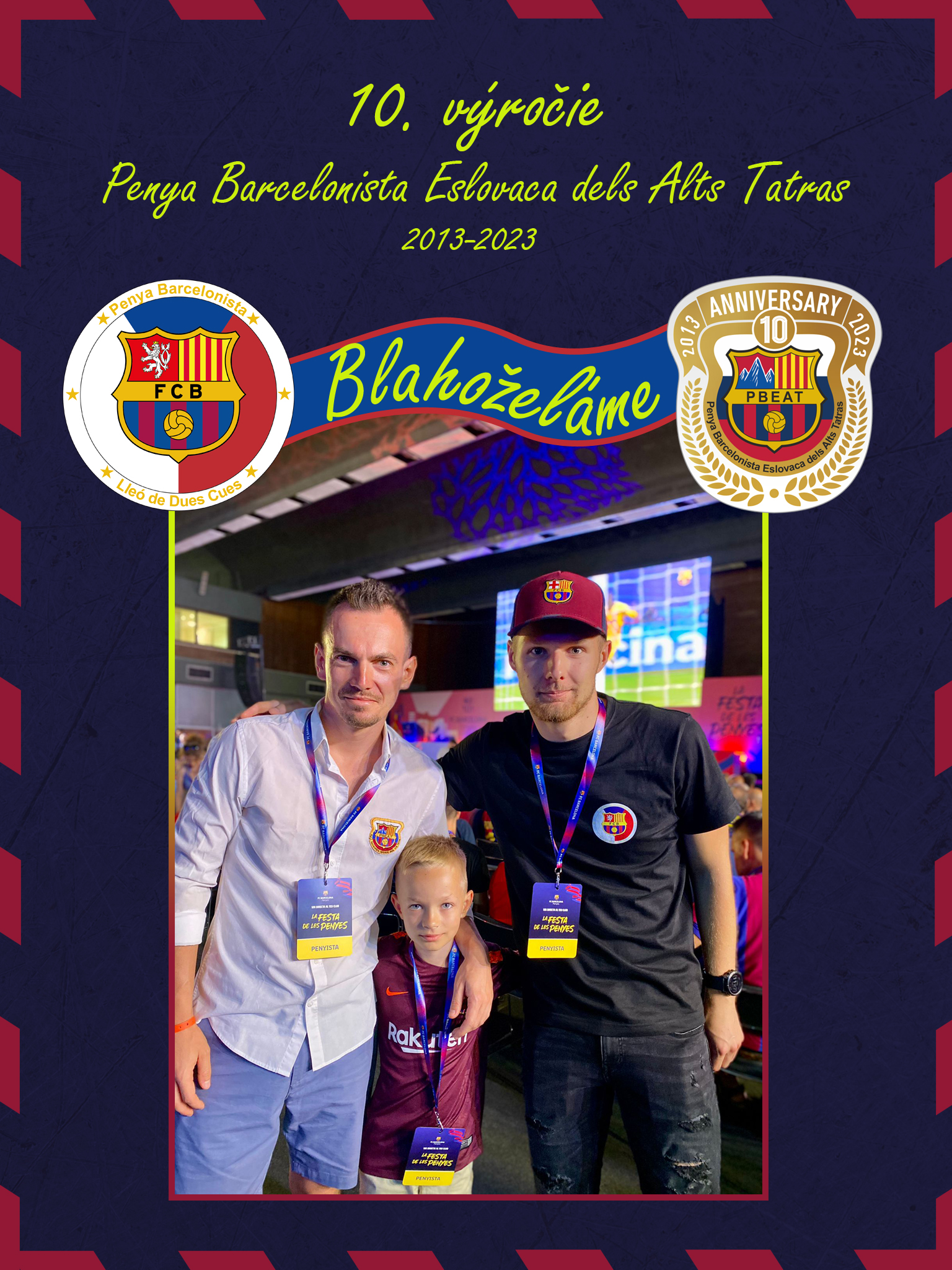 Náš partner Penya Barcelonista Eslovaca dels Alts Tatras slaví 10. výročí!