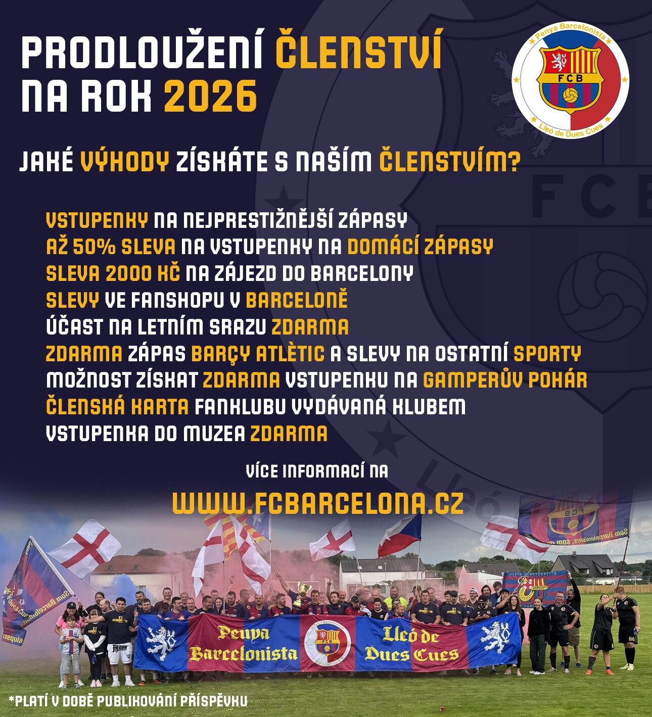 Prodloužení členství na rok 2026 + nové dětské členství!