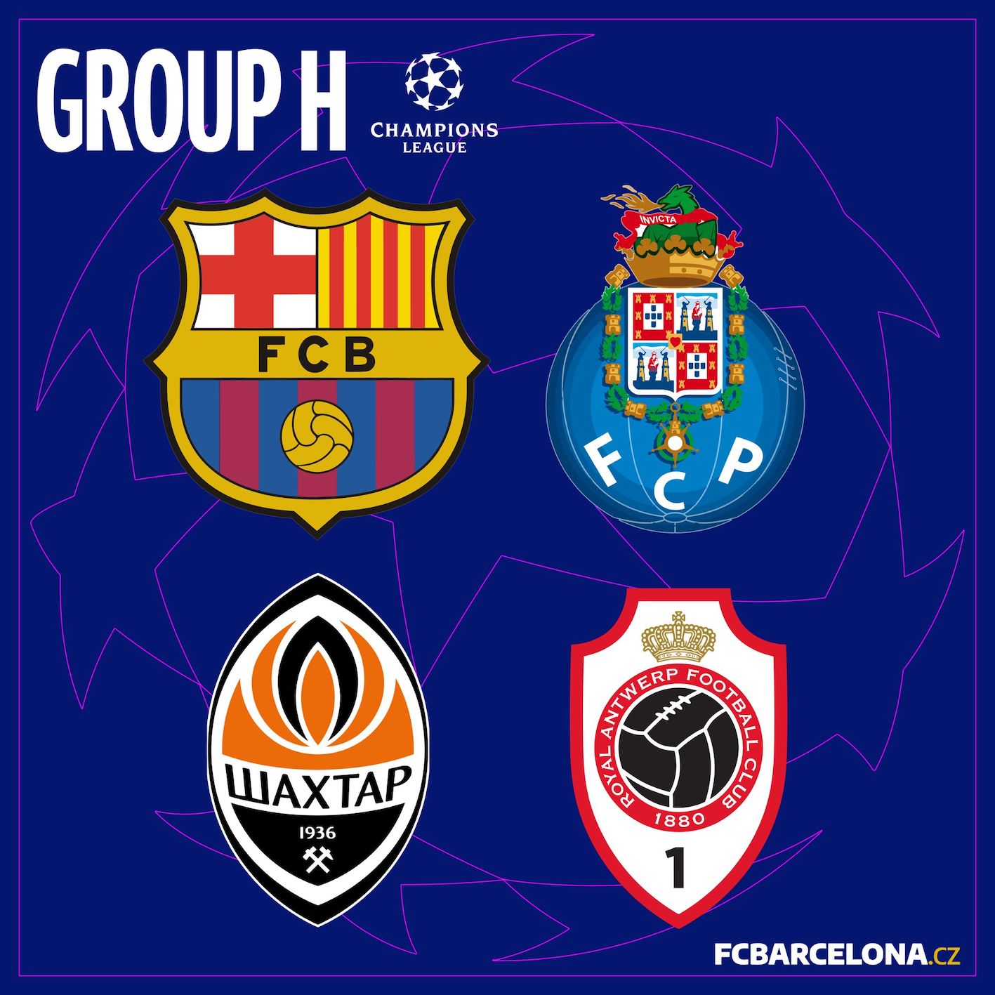 Barcelona potká ve skupině Ligy mistrů Porto, Šachtar, a Antverpy